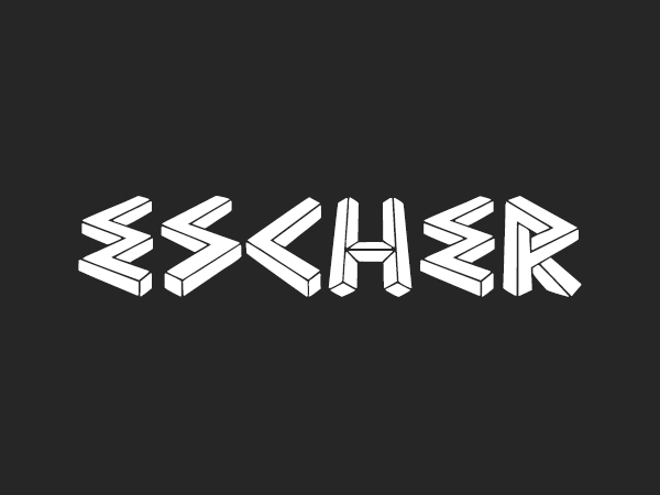 Escher font