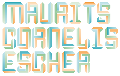 Escher font