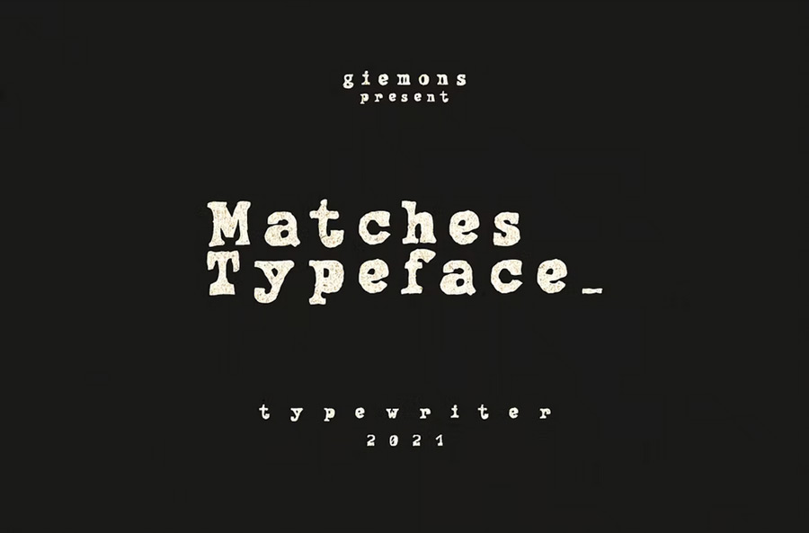 Matches Typeface (premium)