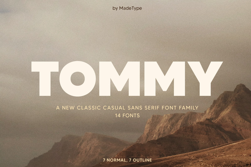 Tommy - 10 fontes modernas para quem se cansou de usar Montserrat