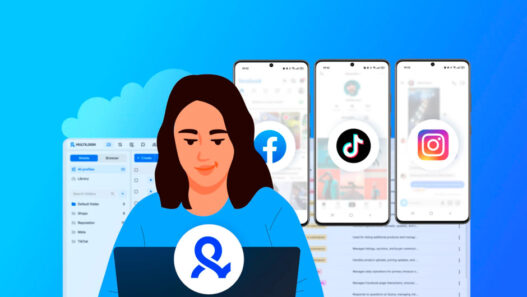 Celular na nuvem Multilogin e seus benefícios para o marketing em redes sociais.