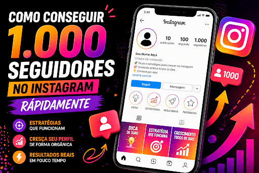 10 formas rápidas de conseguir 1.000 seguidores no Instagram